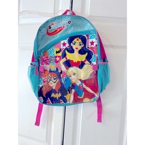 DC girls backpack Wonderwoman, Super Girl, Bat Girl